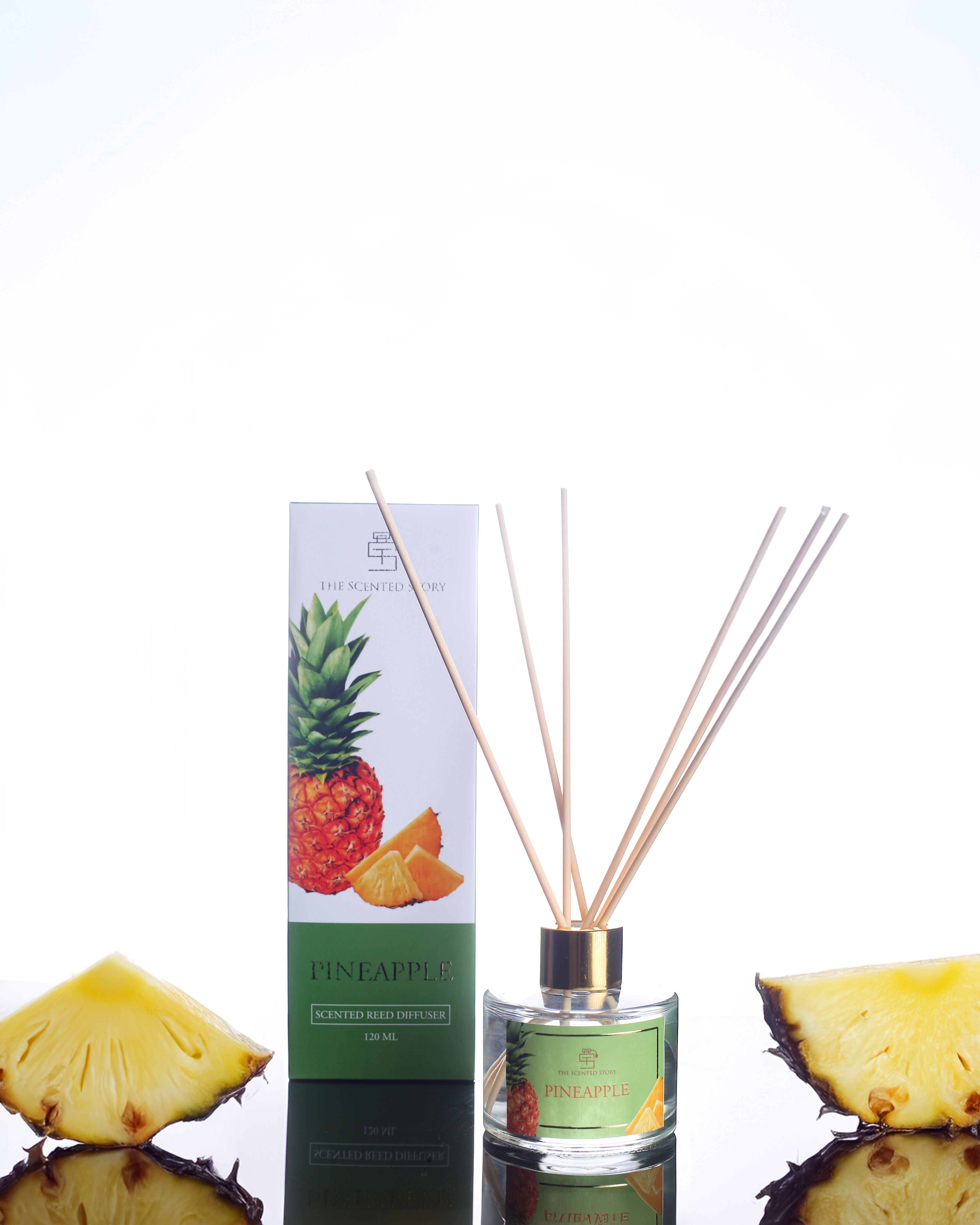 Tropical Reed Diffuser Pineapple Reed Sticks Diffuser | Tropical & Invigorating Home Fragrance ...